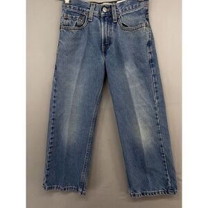 Levis 569 Jeans YOUTH BOYS 8 (24x22) Faded Blue Loose‎ Fit Straight Leg Denim